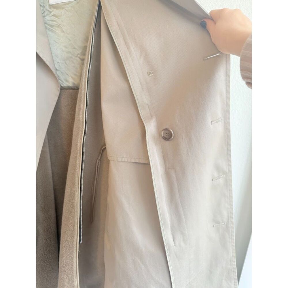 Vintage London Fog Double Breasted Trench Coat with Removable Lining size 46 Reg - Picture 7 of 11